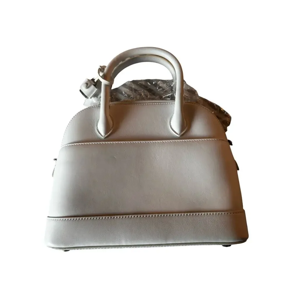 Balenciaga Ville Small Top Handle White Leather Bag